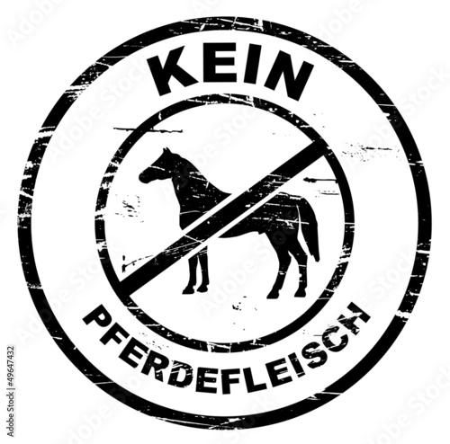 kein Pferdefleisch - Stempel