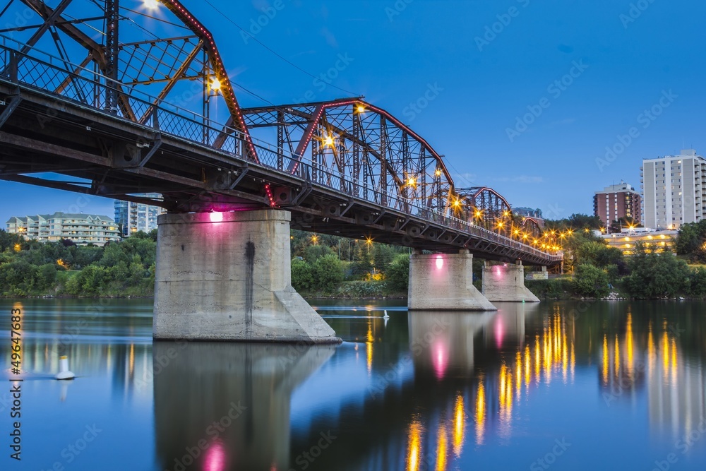 Old Rusty Metal Bridge