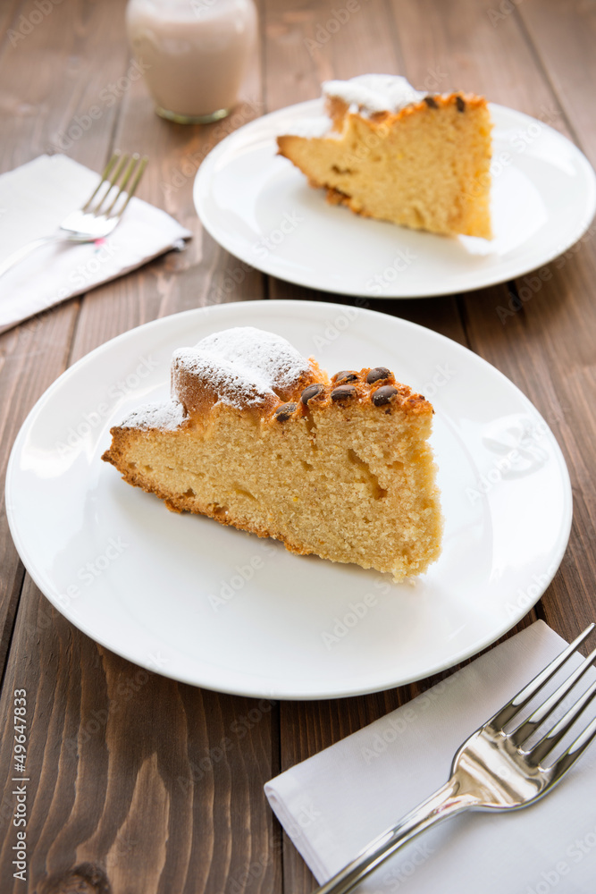 Yoghurt cake with chocolate drops Yoghurt cake with chocolate drops