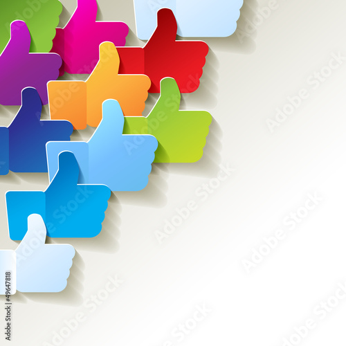Like papier Bunt Icon Ecke