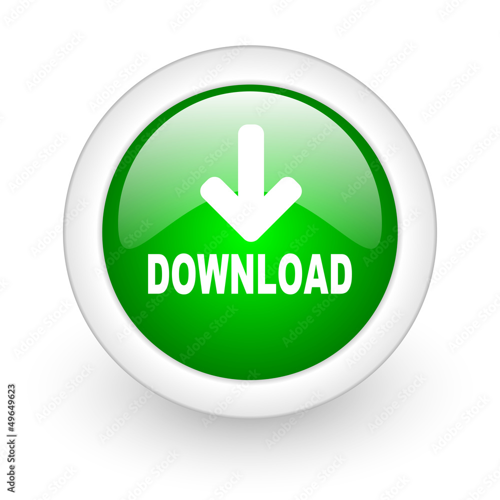 download green circle glossy web icon on white background download green circle glossy web icon on white background