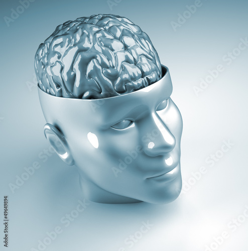 Head with brain