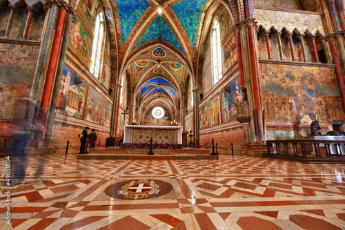 Assisi Dome Saint Francis Church interior view