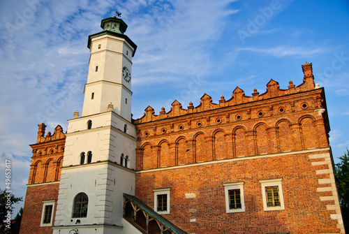 Renaissance city hall in Sandomierz, Poland
