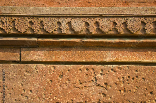 old Taj Mahal wall backgroud and texture