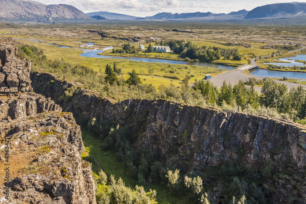 Thingvellir valley  - Iceland.
