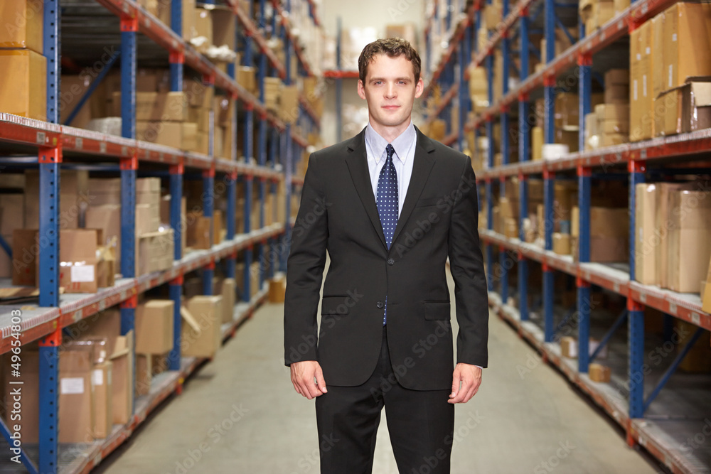 Portrait Of Manager In Warehouse Portrait Of Manager In Warehouse