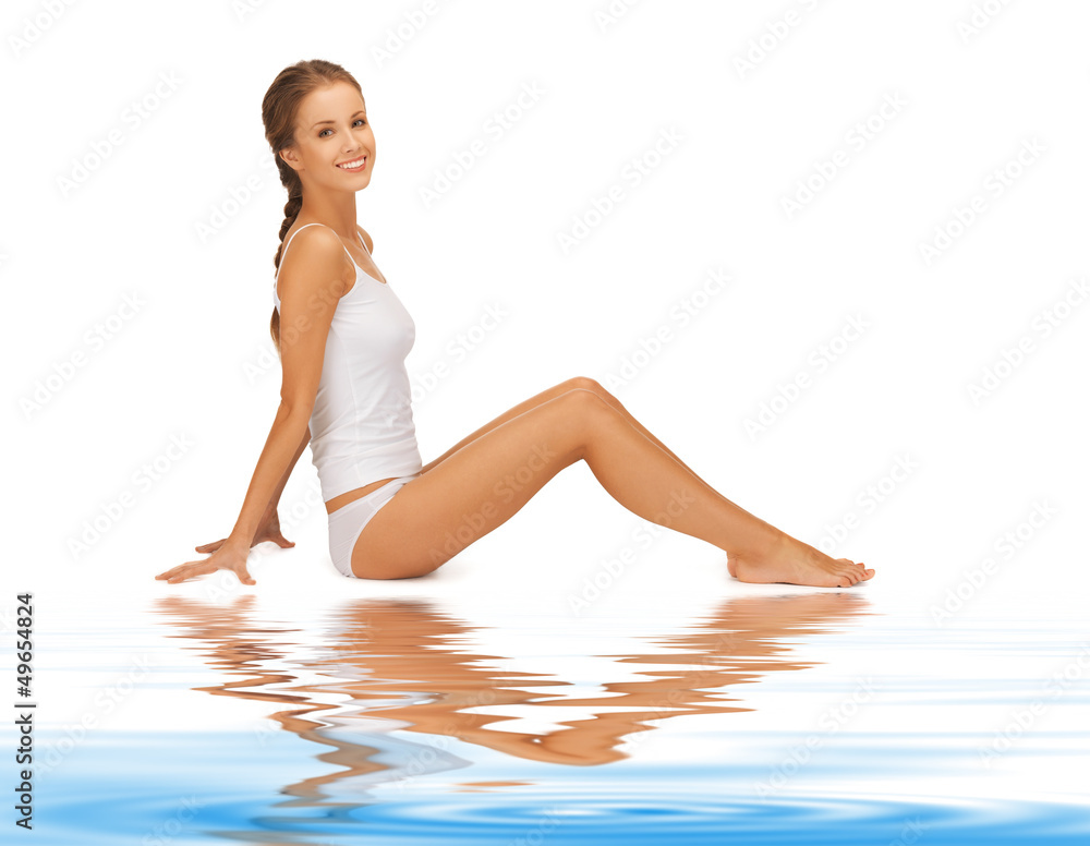 beautiful woman in cotton undrewear beautiful woman in cotton undrewear