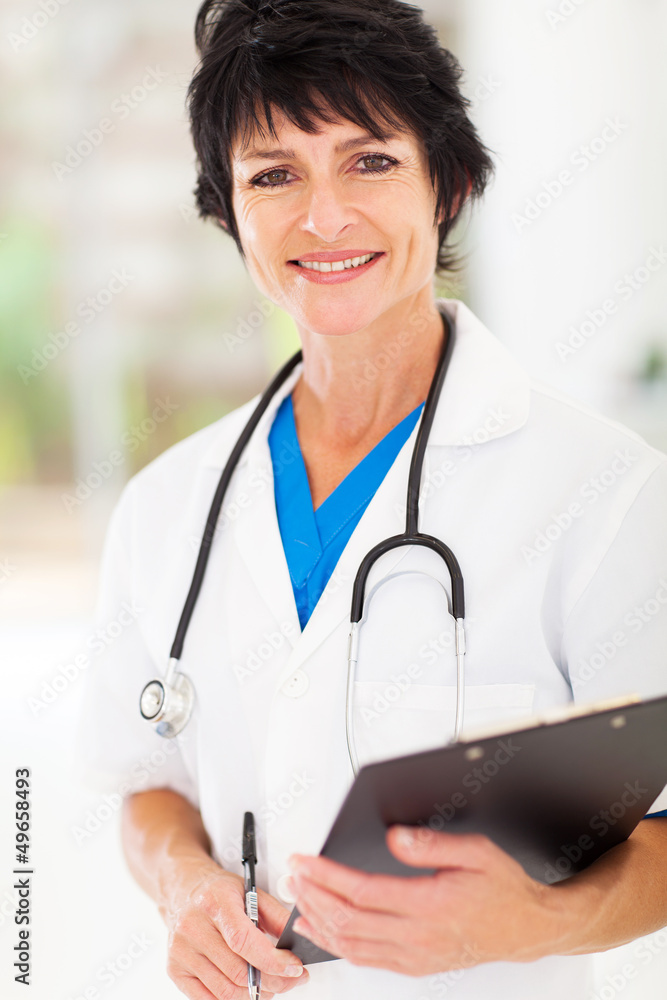 beautiful mature medical nurse portrait in office beautiful mature medical nurse portrait in office