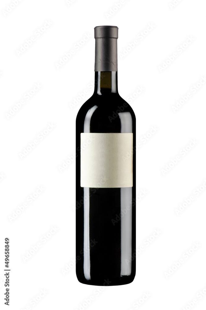 sealed bottle of wine with a label sealed bottle of wine with a label