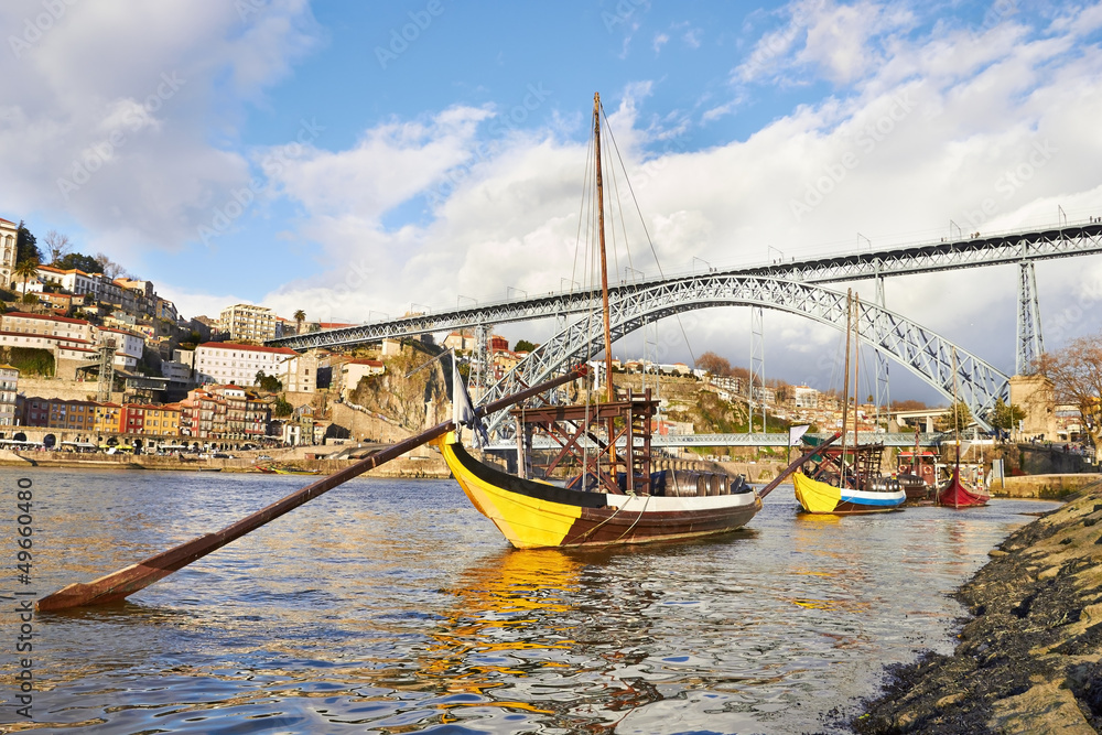 Traditional Boats on douro river