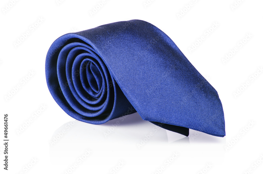 Elegant silk male tie ( necktie ) on white Elegant silk male tie ( necktie ) on white