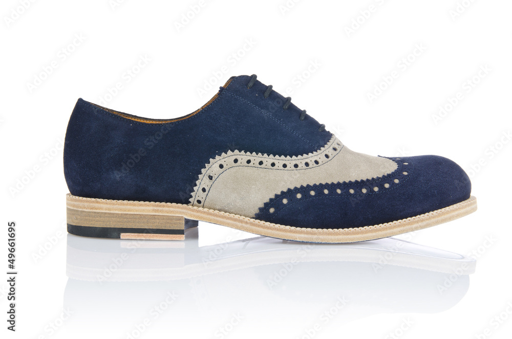 Male shoes in fashion concept on white Male shoes in fashion concept on white