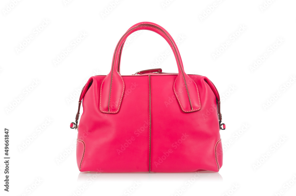Nice elegant woman bag isolated on the white Nice elegant woman bag isolated on the white