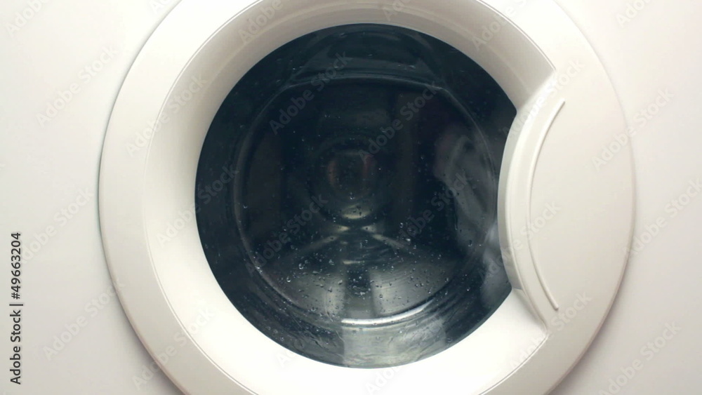 washer working close-up washer working close-up
