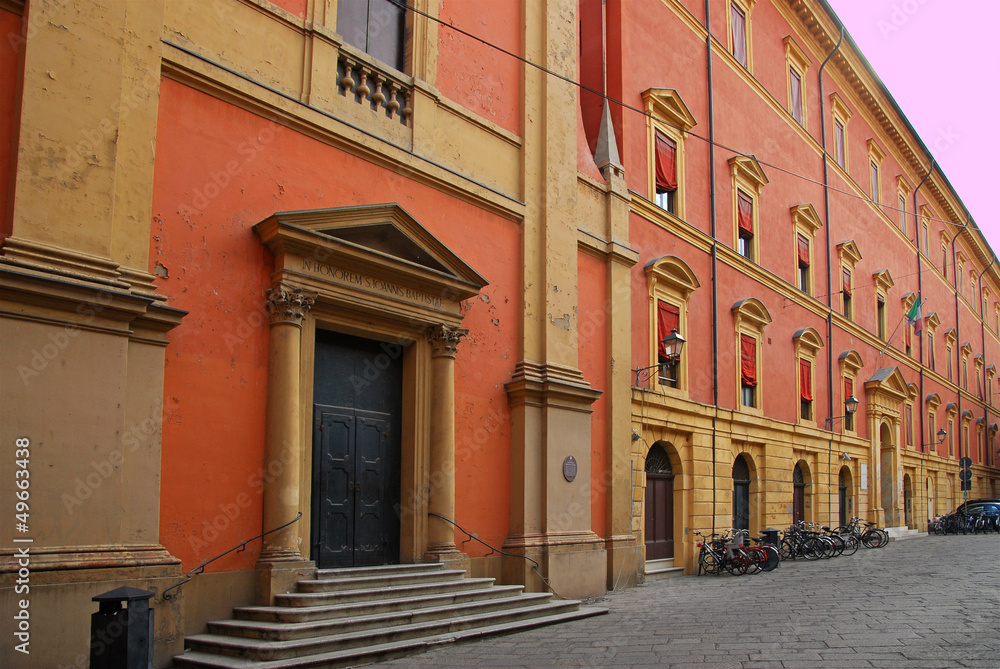 Italy, Bologna old building in Celestini square