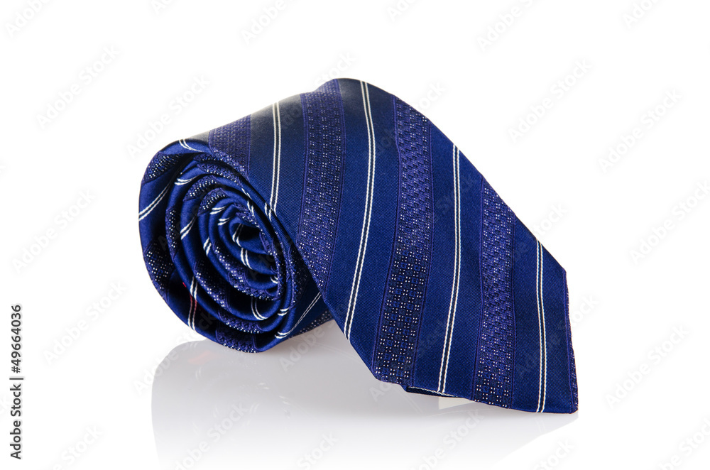 Elegant silk male tie ( necktie ) on white Elegant silk male tie ( necktie ) on white