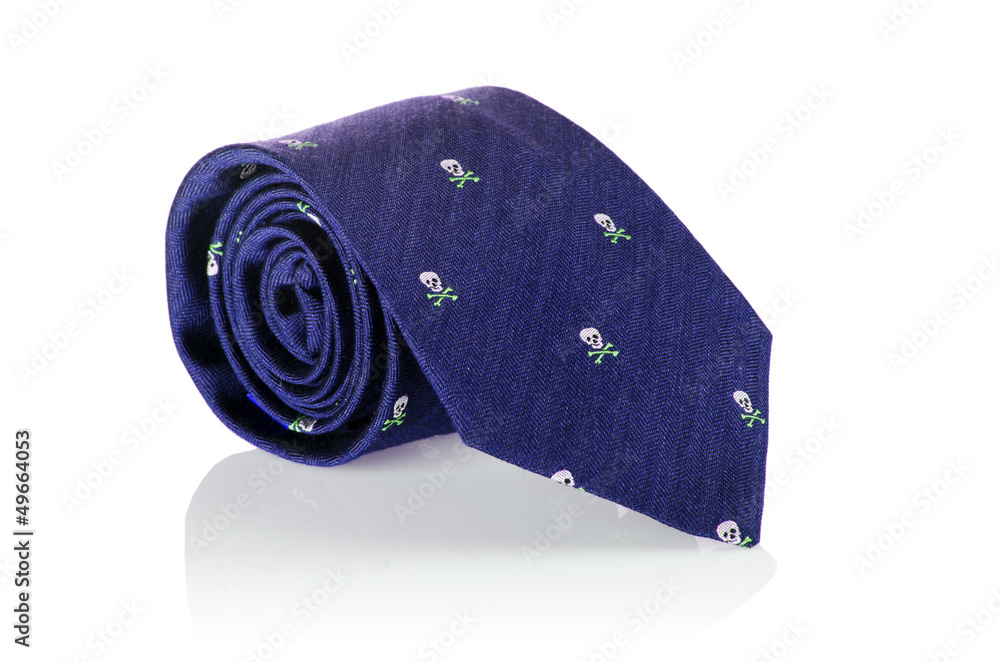 Elegant silk male tie ( necktie ) on white Elegant silk male tie ( necktie ) on white