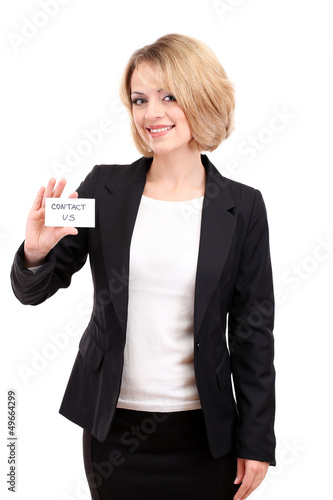 Young beautiful business wo...