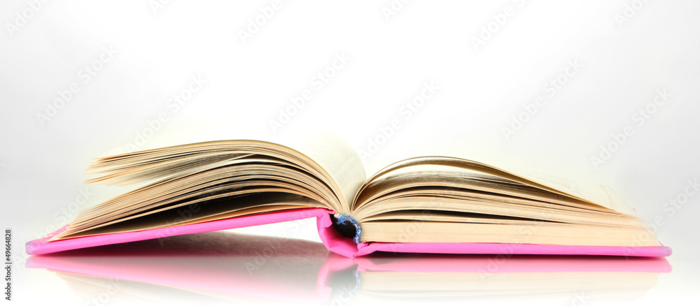 Fototapeta premium Opened book isolated on white