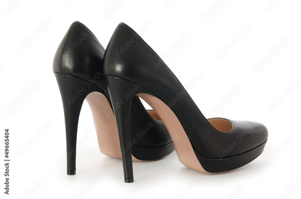Nice woman shoes isolated on white Nice woman shoes isolated on white
