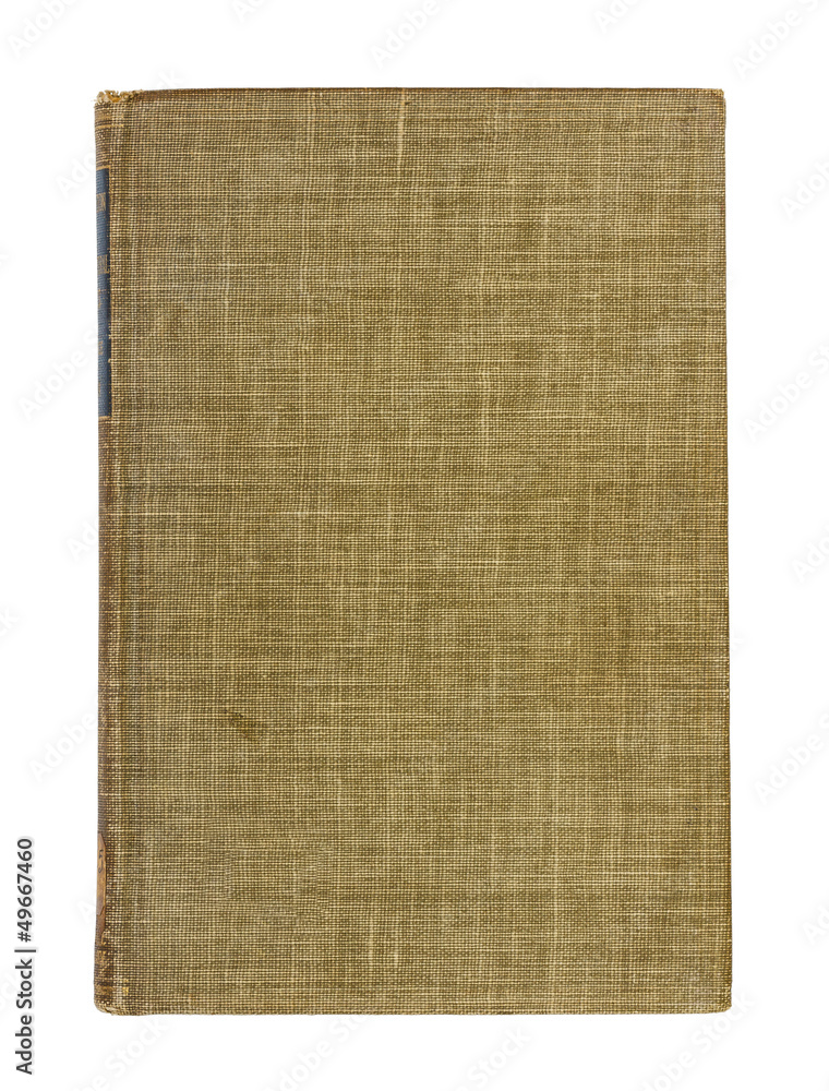 Old hardcover book isolated on white background Old hardcover book isolated on white background