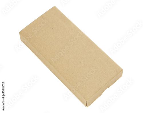 cardboard box isolated on a white background with clipping path