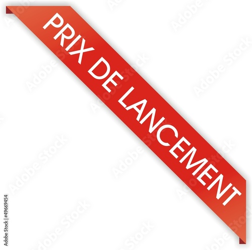 étiquette bordure prix de lancement