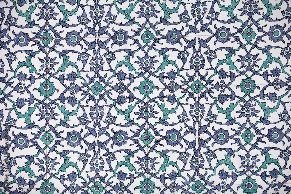 Handmade Tiles. Topkapi Palace in Istanbul,Turkey Handmade Tiles. Topkapi Palace in Istanbul,Turkey