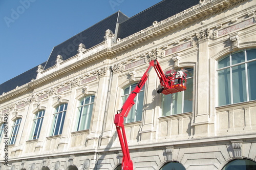 travaux acrobatiques - nettoyage de vitres
