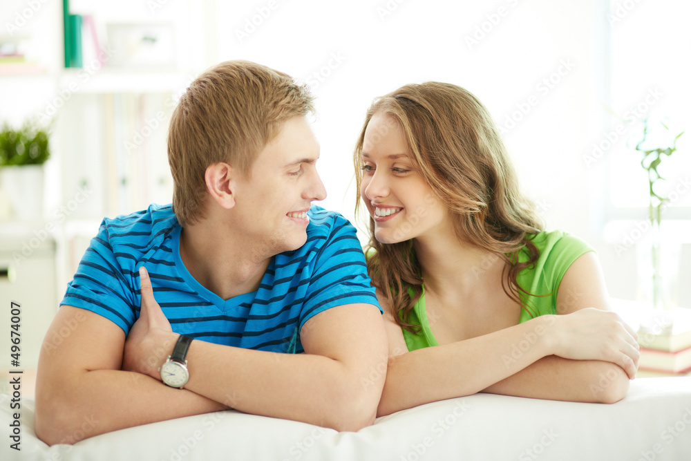 Couple at home Couple at home