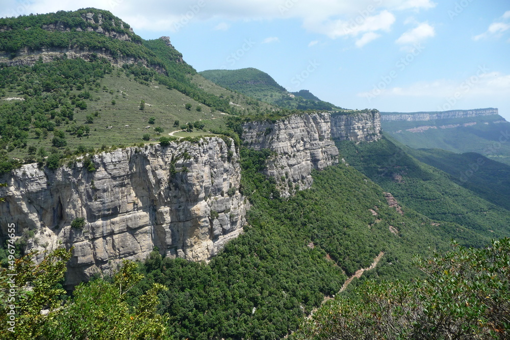Pyrenäen Landschaft bei Rupit(El Collsacabra)