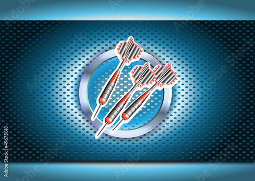 chrome darts poster background