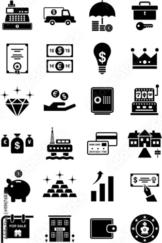 Money and finance icons