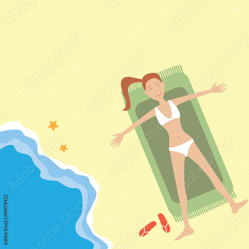 Summer tropical banner