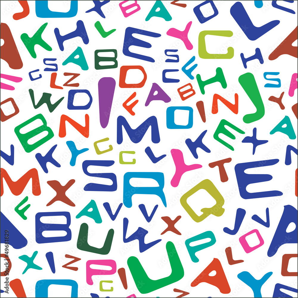 Colorful letters Colorful letters