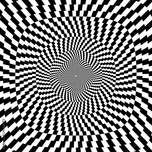 Vector illustration of optical illusion  background