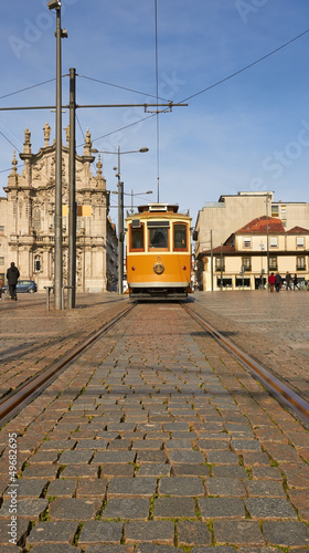 Tram in the historical cente, Portugal