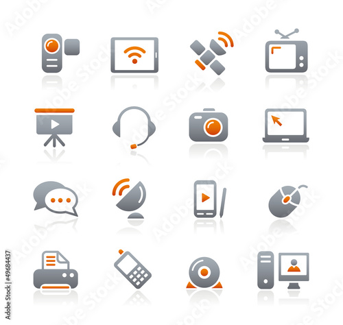 Communication Icons // Graphite Series
