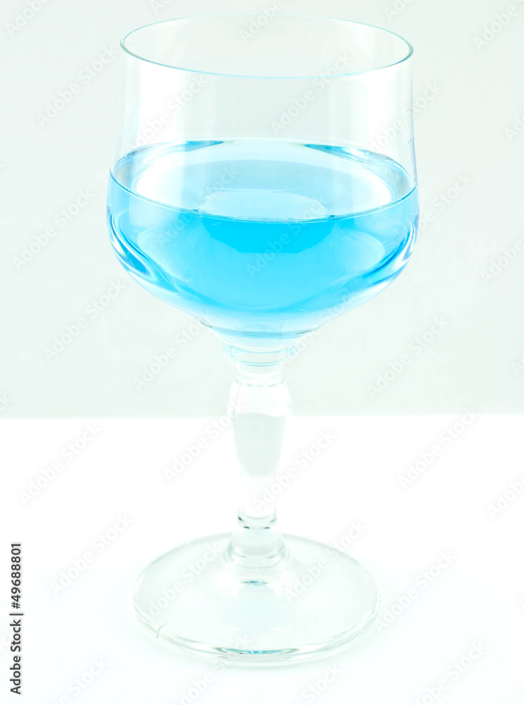 Blue drinks Isolated On White background Blue drinks Isolated On White background