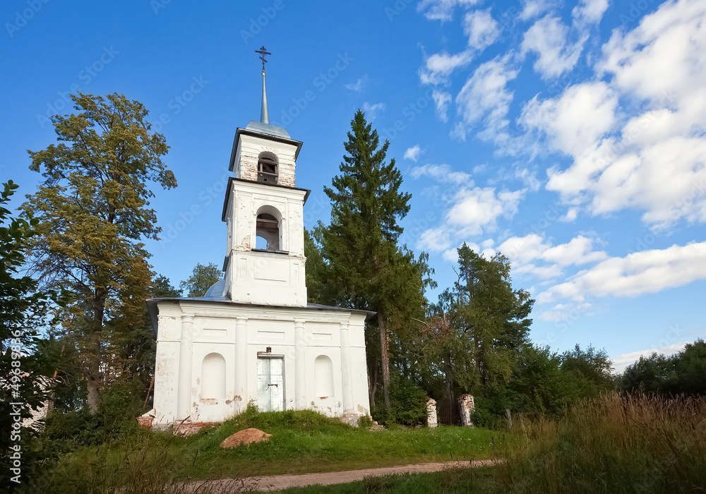 Christian orthodox church in Novgorod region, Russia