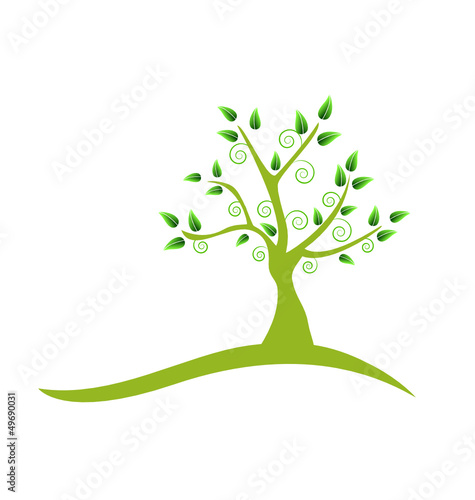 Swirly tree logo