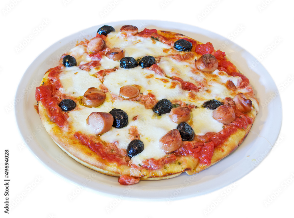 pizza isolated on white pizza isolated on white