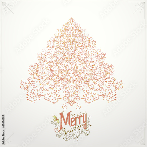 Christmas Card. Vector