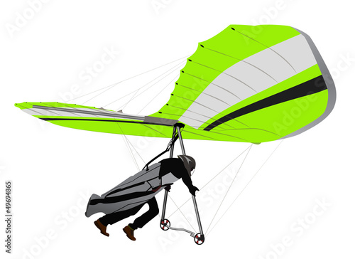 Hang Glider Green on Ramp