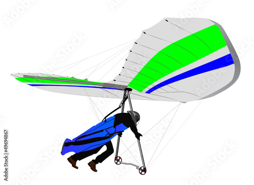 Hang Glider White on Ramp