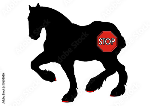 Stop - Pferdefleisch