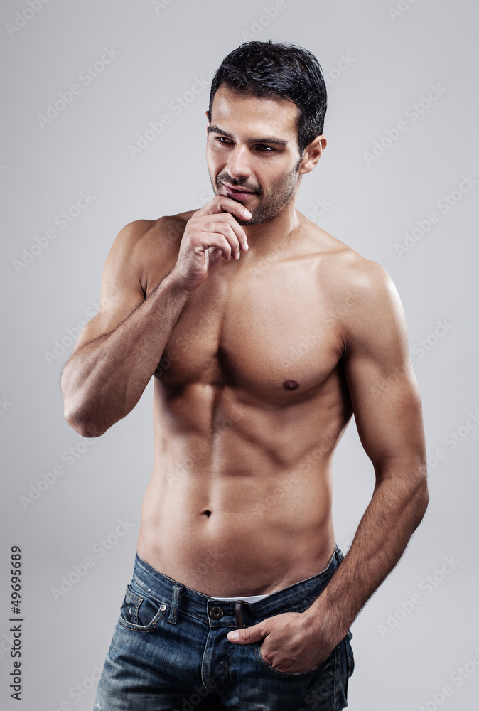 Portrait of a beautiful young man Portrait of a beautiful young man