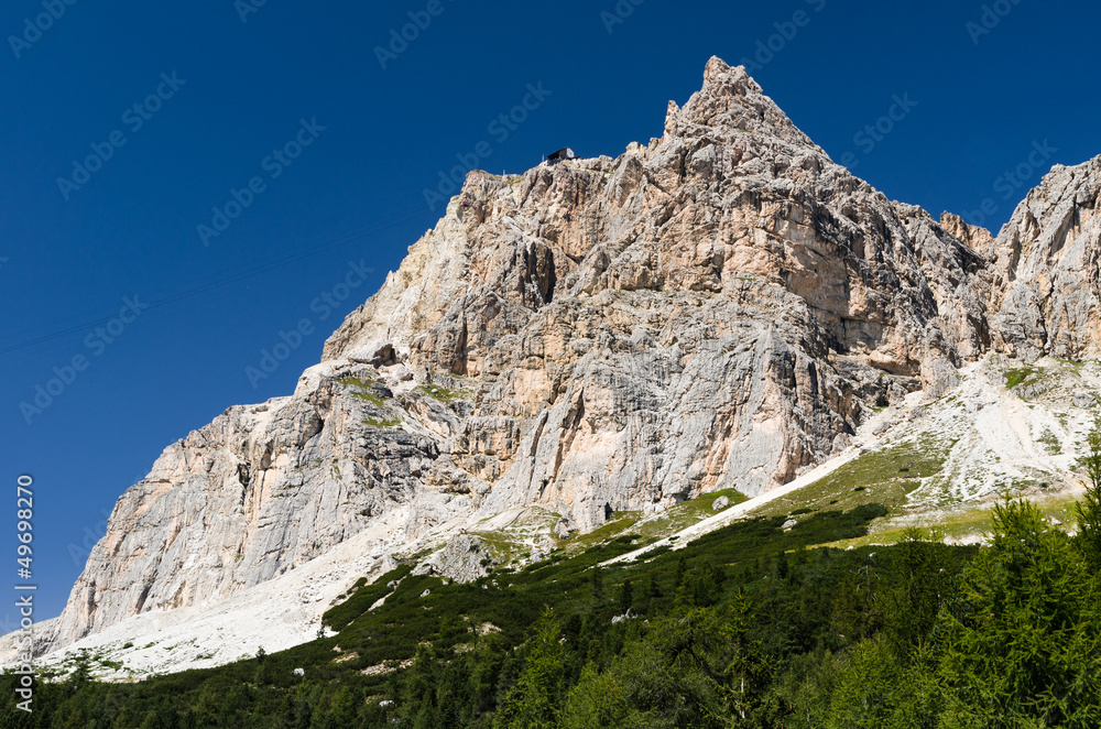 Laguazoi mountain in Dolomites Alps, Italy Laguazoi mountain in Dolomites Alps, Italy