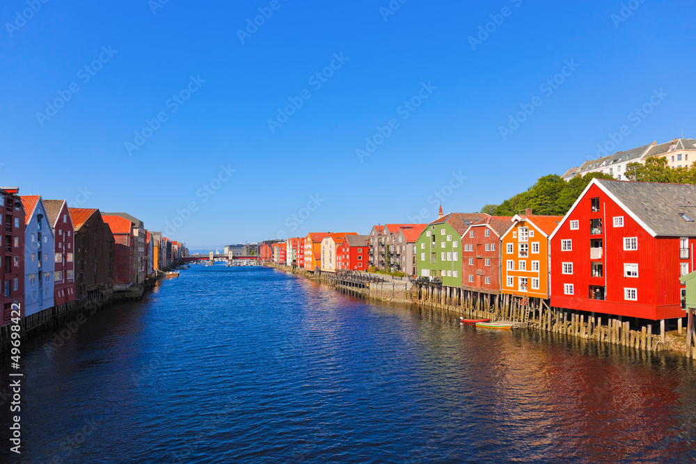 Cityscape of Trondheim, Norway